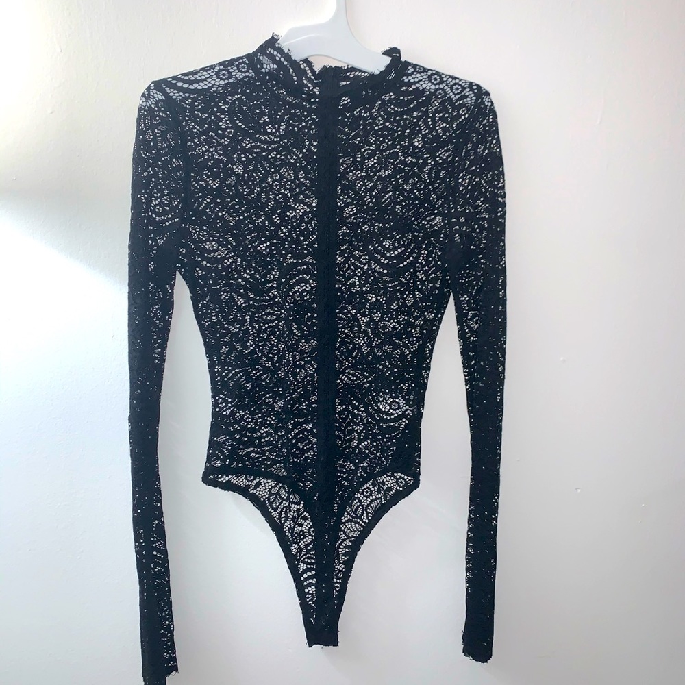Lace Bell Sleeve Body Suite